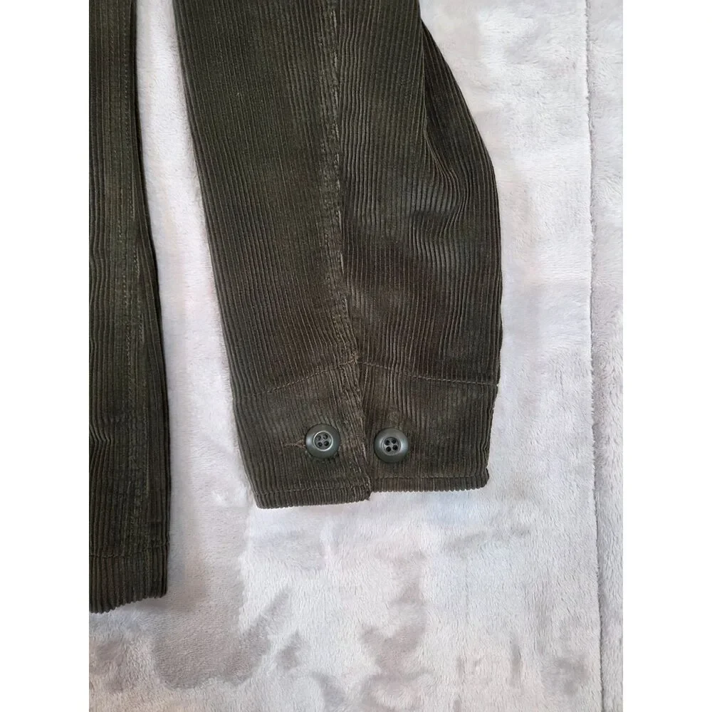 Wallace & Barnes Corduroy Chore Jacket Men’s XL Olive Green Workwear J.Crew